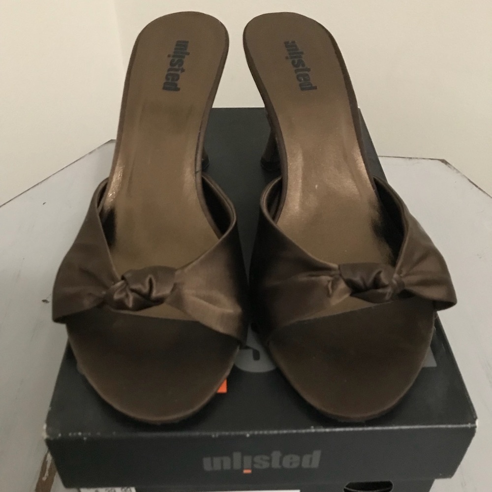 Unlisted Brand “Dance Partner” Satin Heel